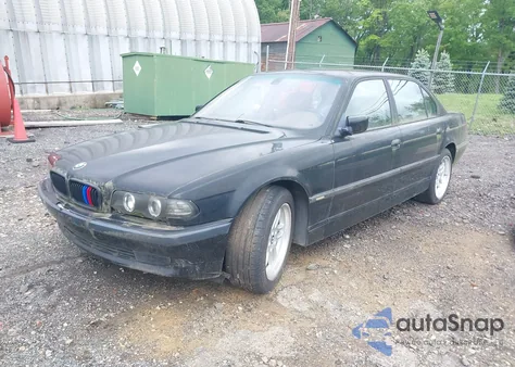 2001 BMW 740Il из США, поврежденный, VIN WBAGH83411DP28499